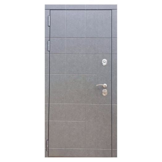 Дверь входная металлическая Great Doors H21 Штукатурка Графит ФЛ-14 Белый Софт