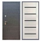 Дверь входная металлическая Great Doors H21 Штукатурка Графит Царга СБ-14 Лиственница беж Темный Лакобель