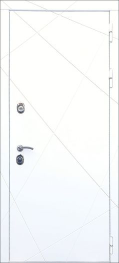 Дверь входная металлическая Great Doors H13 Белая шагрень ФЛ-243 Венге