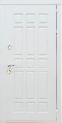 Дверь входная металлическая Great Doors H8 Белая Шагрень ФЛ-117 Белый Софт