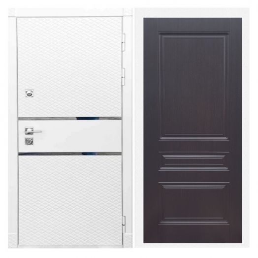 Дверь входная металлическая Great Doors H15 Белый Софт ФЛ-243 Венге