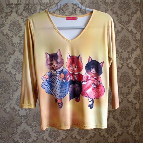 Кофточка "Танцующие котята" размер M (Butler & Wilson Великобритания)