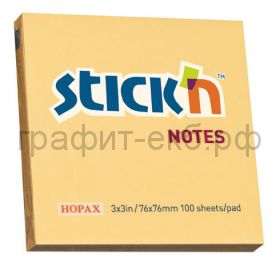 Блок кл.76х76 100л. оранжевый STICK'N HOPAX 21391