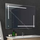 Зеркало Ray 100 black с подсветкой Sansa