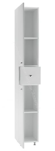 Пенал напольный 30 Классик с верхним ящиком В1 левый АЙСБЕРГ