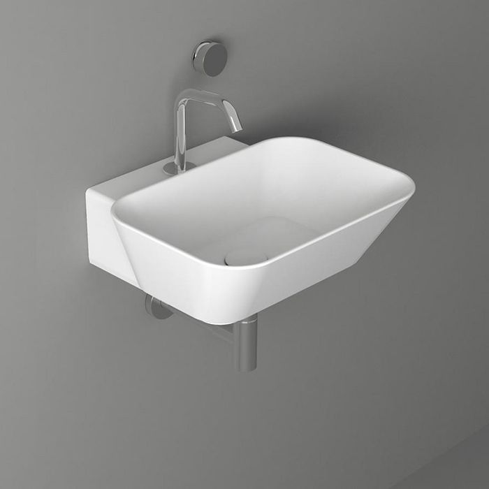 Изображение Раковина Simas Wave 48x43x16,5 с 1 отверстием прямоугольная WA 08