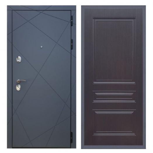 Дверь входная металлическая Great Doors H13 Силк Титан ФЛ-243 Венге