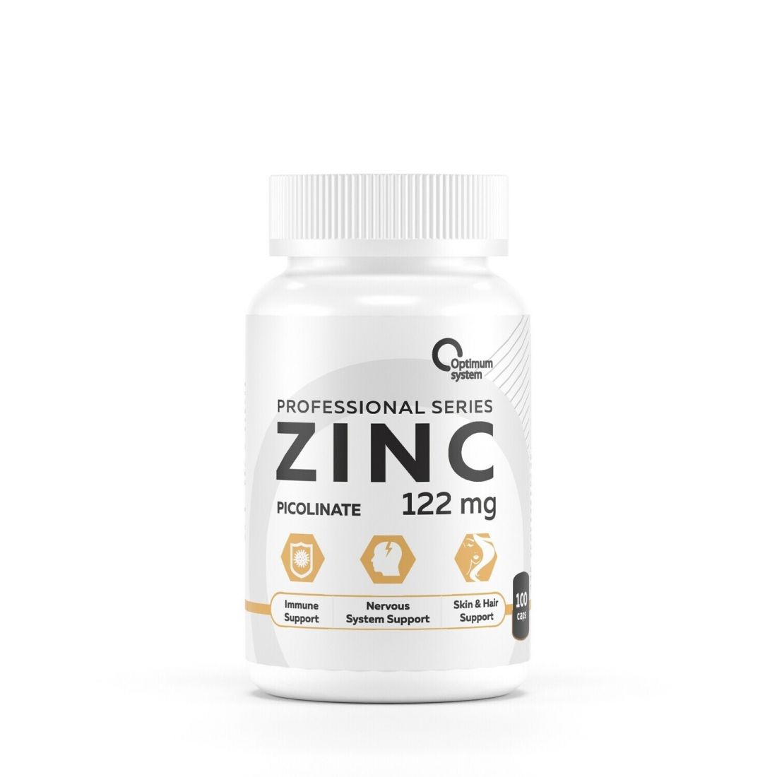 ZINC Picolinate 122mg 100caps (Optimum System). Цинк Пиколинат