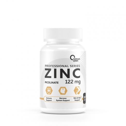 ZINC Picolinate 122mg 100caps (Optimum System). Цинк Пиколинат