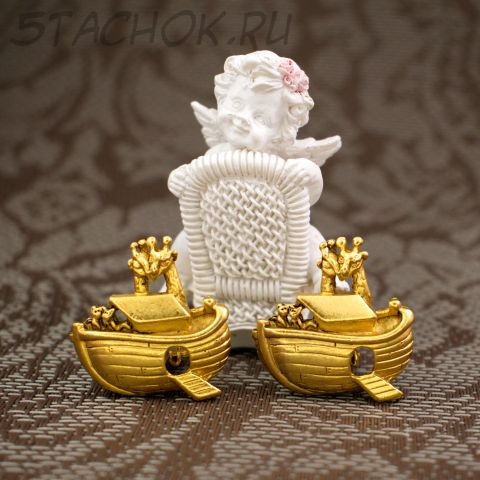 Клипсы "Ноев ковчег" цвет золота (AJC США)