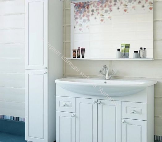 Тумба с умывальником "Элеганс 105" Софи с ящиками Sanflor