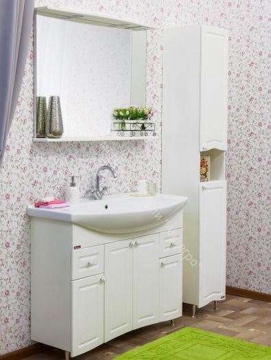 Тумба с умывальником "Элеганс 105" Софи с ящиками Sanflor