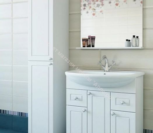 Тумба с умывальником "Элеганс 75" Софи с ящиками Sanflor