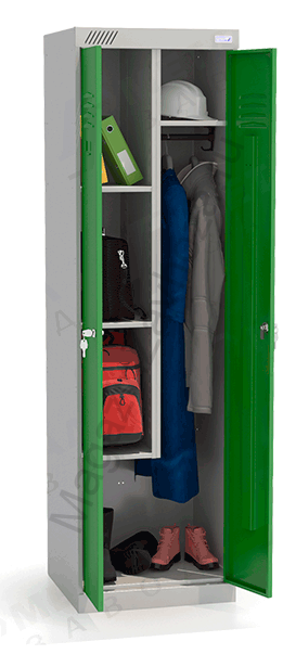 ШМУ 22-530 Шкаф универсальный с зелеными дверьми