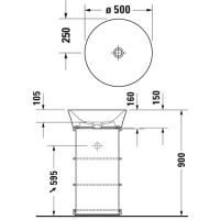 схема Duravit White Tulip 236550