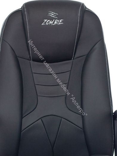 Кресло игровое Zombie 8 черный эко.кожа крестовина пластик
