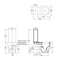 Бачок для унитаза Galassia MEG11 PRO 50x29 9911 схема 2