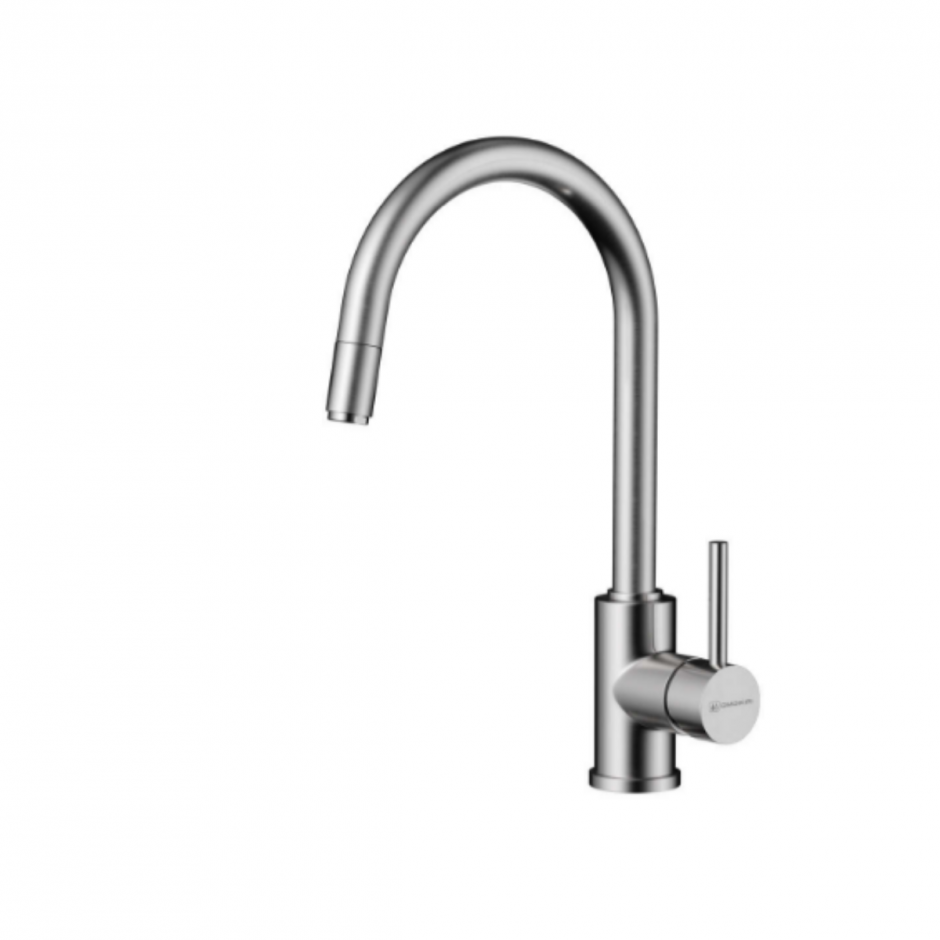 Смеситель для кухни Omoikiri Shinagawa-S 499433 с гибким выдвижным изливом 400 мм