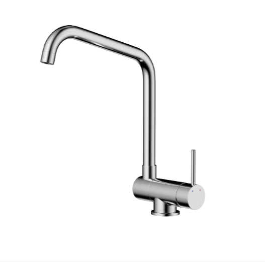 Складной однорычажный смеситель для кухни Omoikiri Mori 4994320 с высоким поворотным изливом