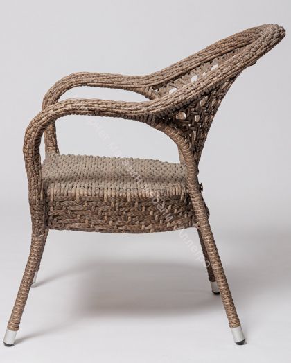 Стул Afina-FM 1017 коричневый, искусственный ротанг