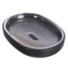 Мыльница Plastic black черная (317-04)