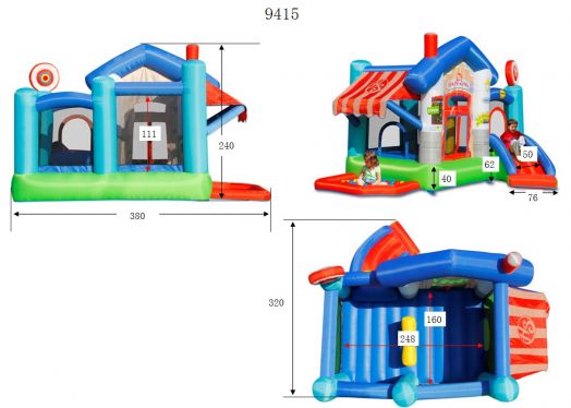 Детский надувной Батут HAPPY HOP "Веселый магазинчик" 9415