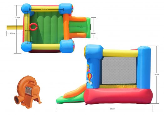 Детский надувной Батут HAPPY HOP «Вокруг света» 9070N