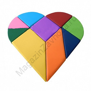 МАТ ДЕТСКИЙ "СЕРДЕЧКО"