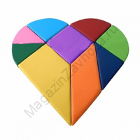 МАТ ДЕТСКИЙ "СЕРДЕЧКО"