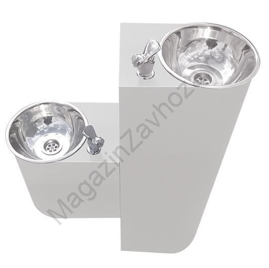 Фонтанчик питьевой напольный для школы FONTECO ФП-КН9 двойной