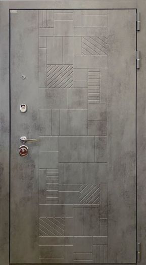 Дверь Входная Ратибор Тетрис 3К Зеркало Бетон светлый