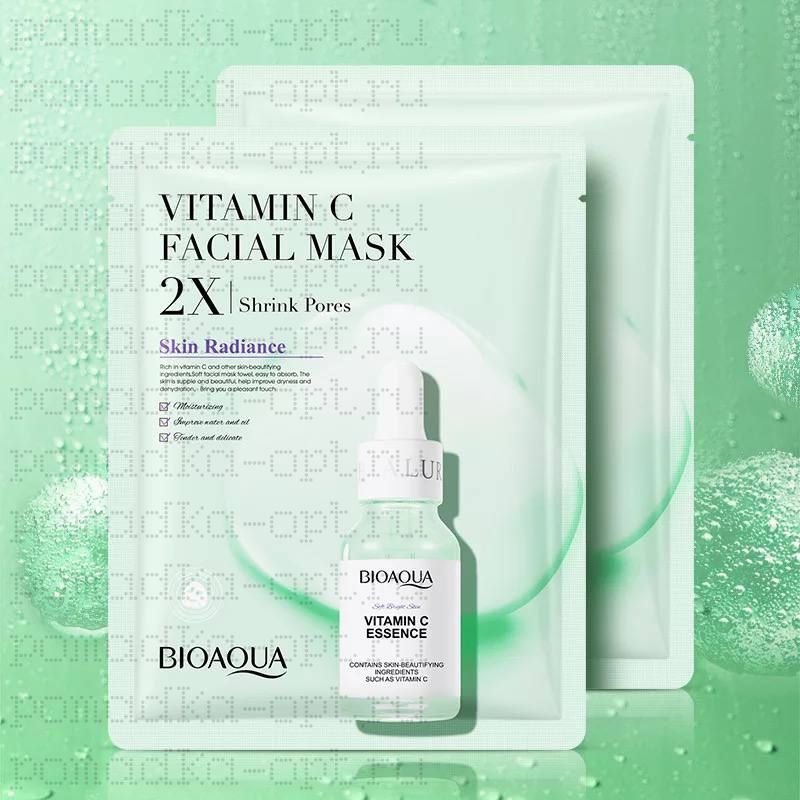 Маска для лица с витамином С Bioaqua Vitamin C Facial Mask