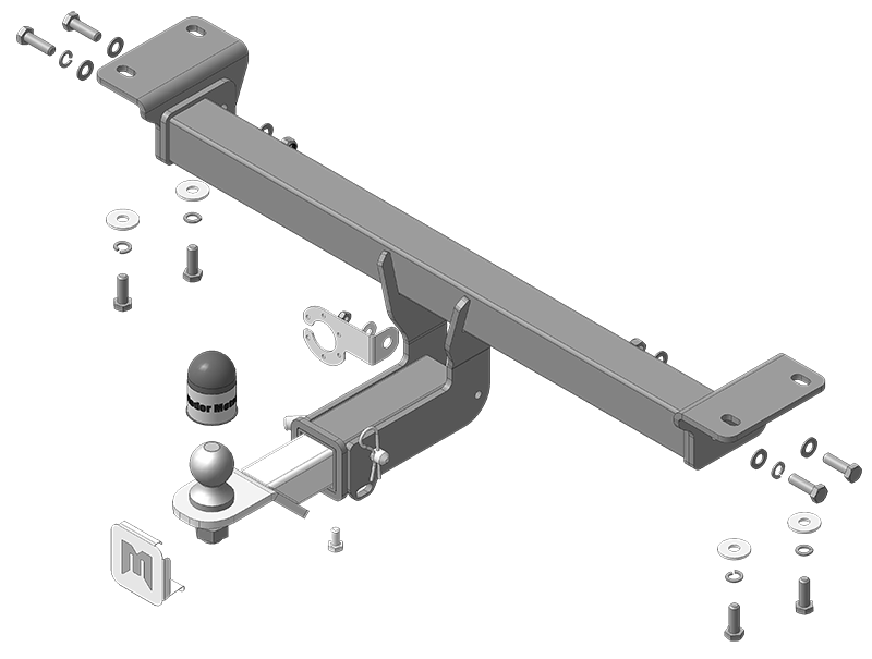 Фаркоп Infiniti QX50 2018- съемное крепление шара под американский квадрат