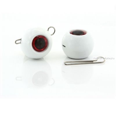 Груз крашеный Мормыш разборная чебурашка Шар 8 гр / 10 шт. в упаковке / цвет: 08 люминисцентный