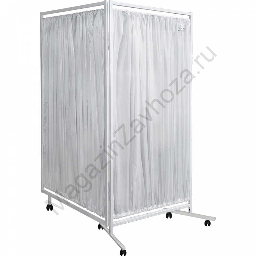 Ширма медицинская М171/2 2х секционная, с тканью