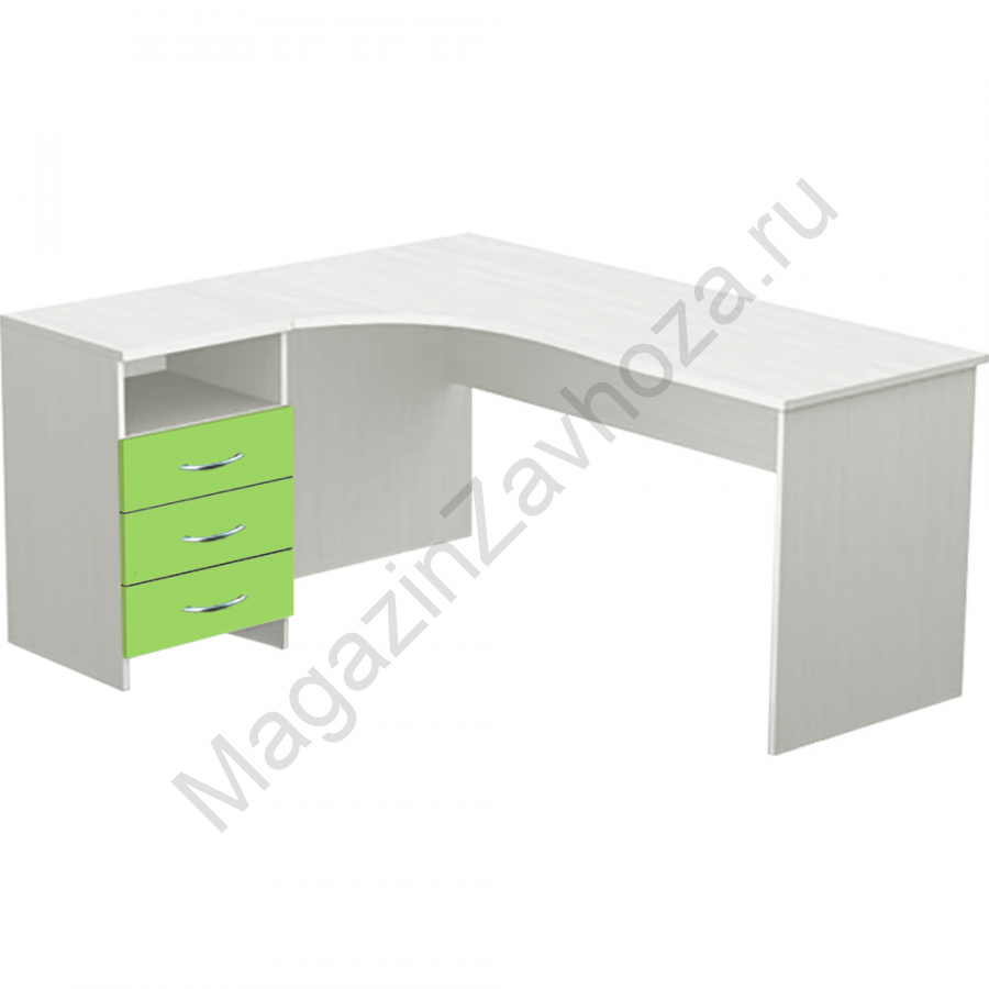 Стол угловой с ящиками М147-023