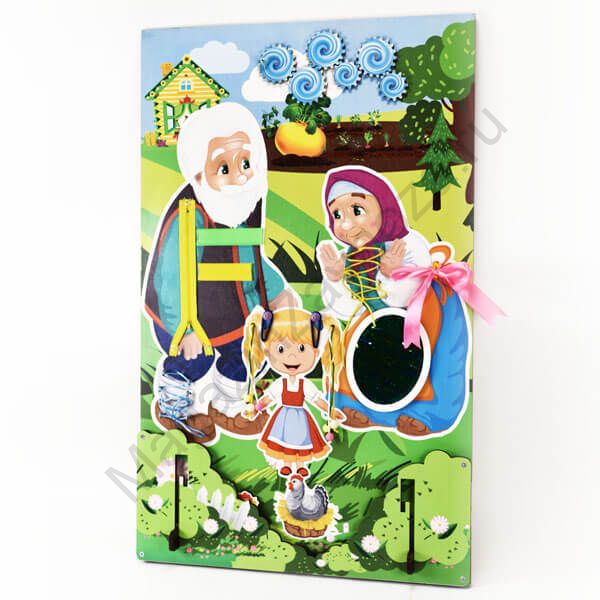 Бизиборд (дидактическая панель) настенный СКАЗОЧНЫЕ ПЕРСОНАЖИ. Серия СТРАНА СКАЗОК