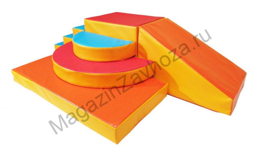 Мягкий спортивный модульный набор, 6 элементов, высота 1 м