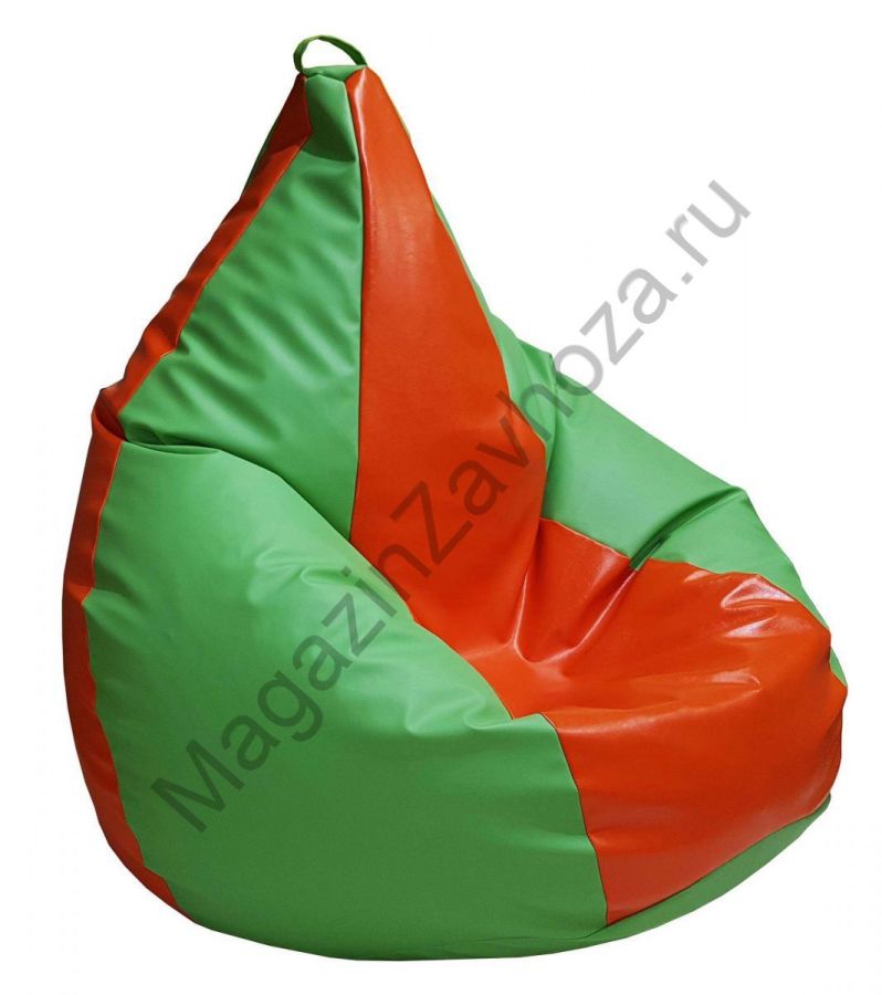 Кресло бескаркасное Капля большая для сенсорных комнат (чехол: искожа)