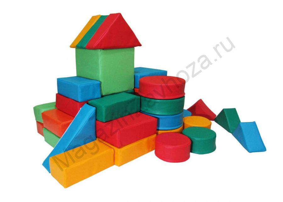 Набор мягких модулей Строитель, 30 элементов