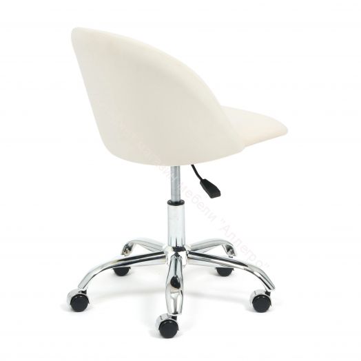 Кресло MELODY флок, молочный, 4