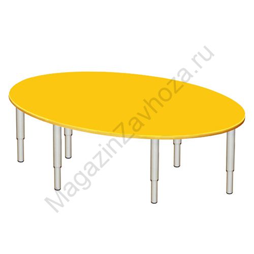 СТОЛ МДФ РЕГУЛИРУЕМЫЙ  (Овальный 1700 Х1200)