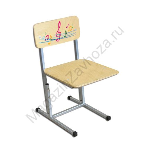 СТУЛ НА МЕТАЛЛОКАРКАСЕ РЕГУЛИР. 2 КВ ( МУЗЫКА )