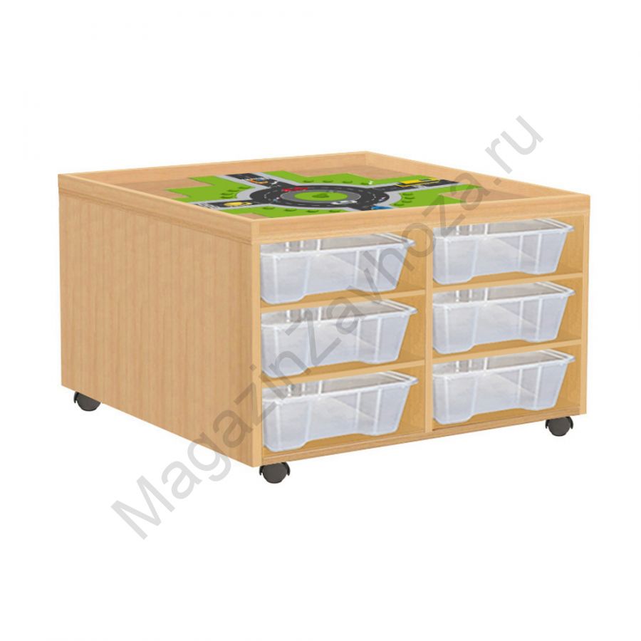 МНОГОФУНКЦИОНАЛЬНЫЙ СТОЛ 6 ящиков(без полки) с дорогой