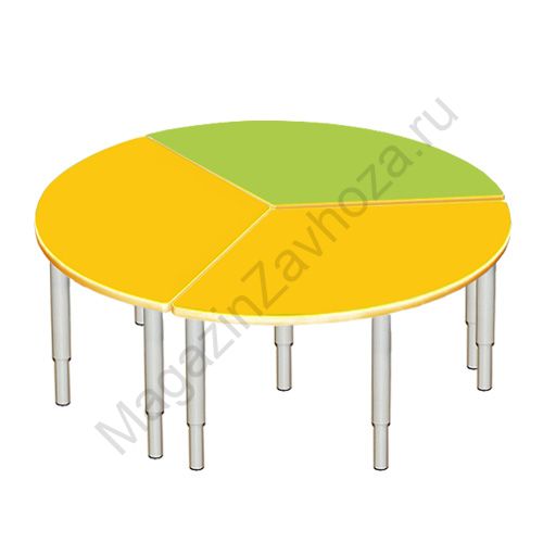 СТОЛ МДФ РЕГУЛИРУЕМЫЙ НАБОР (Круг ДИАМЕТР 1600ММ)