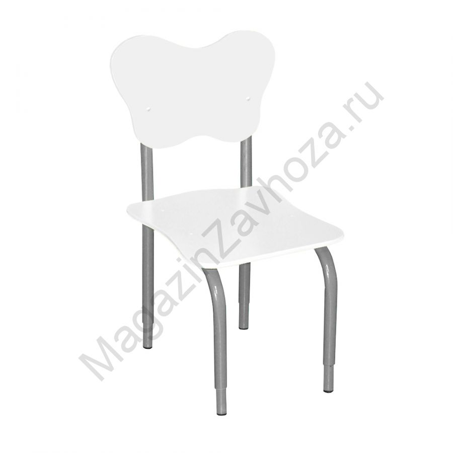 СТУЛ НА М/К РЕГУЛИРУЕМЫЙ 2 МДФ ФИГУРНЫЙ (БЕЛЫЙ)