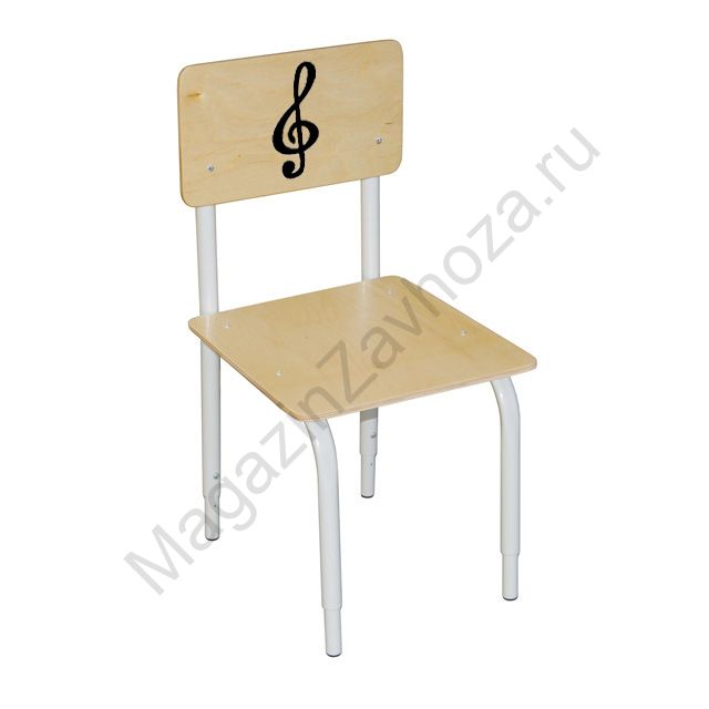 СТУЛ ДЕТСКИЙ НА МЕТАЛЛОКАРКАСЕ РЕГ. 2 ( СКР. КЛ. ЧЁРН )