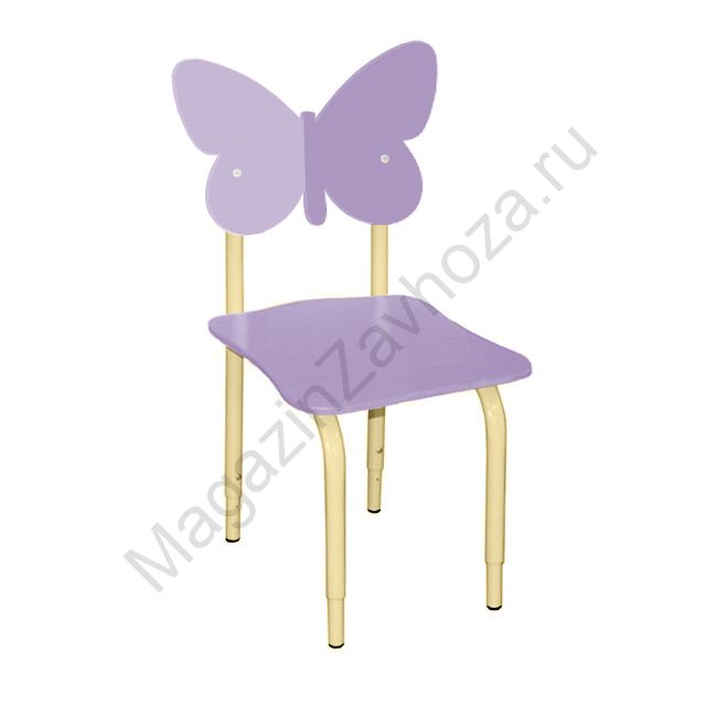 СТУЛ ДЕТСКИЙ НА МЕТАЛЛОКАРКАСЕ РЕГУЛИРУЕМЫЙ БАБОЧКИ 115 ИРИС