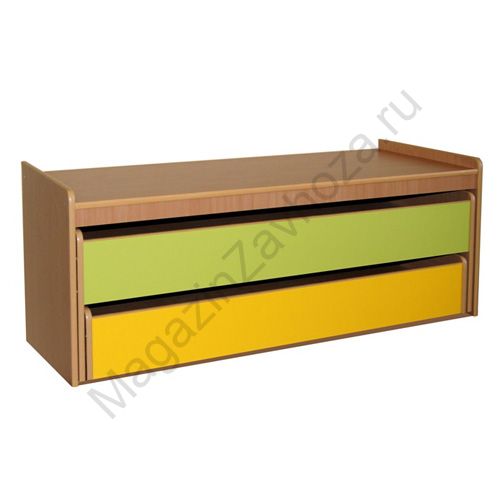 КРОВАТЬ ДЕТСКАЯ 25 (ЛДСП)ДВУХЪЯРУСНАЯ В ТУМБЕ