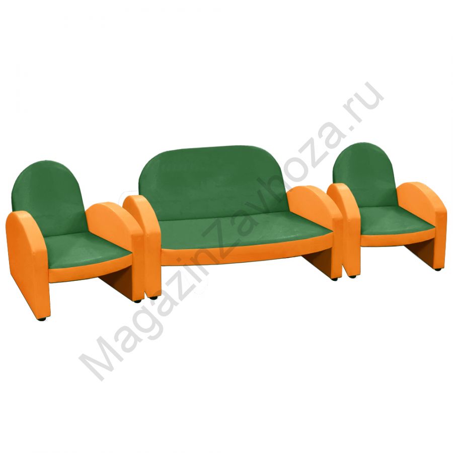 НАБОР "ЭКОНОМ" ДИВАН 154 ЗЕЛЕНЫЙ 3